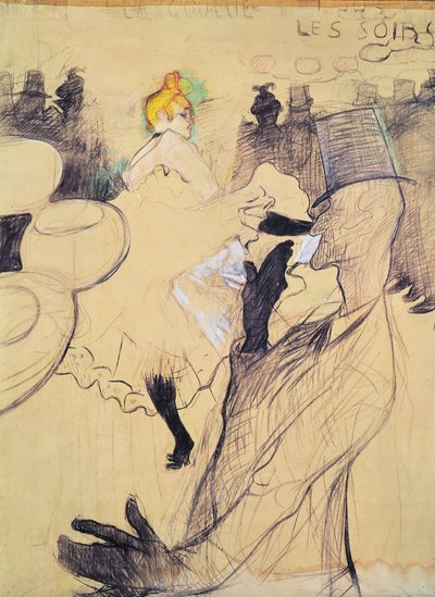 Il Moulin-Rouge, La Goulue e Valentin, il Senza Ossa, 1891 da Henri de Toulouse Lautrec